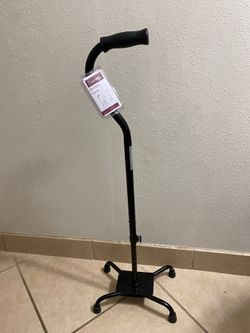 Heavy Duty Bariatric Quad Cane – Adjustable