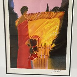 Emile Bellet - Jardin Secret - Lithograph 