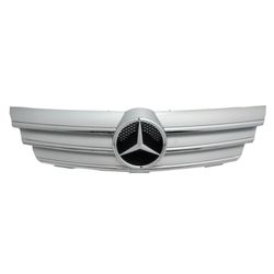 Fits 2002-2005 Mercedes-Benz W203 C-Class Coupe Front Bumper Upper Grille Chrome