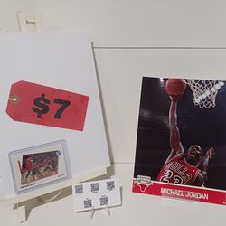 Michael Jordan NBA HOOPS Action Photo  8x10 1991 Skybox Card