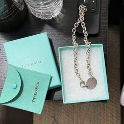 Tiffany Oval Tag Necklace 