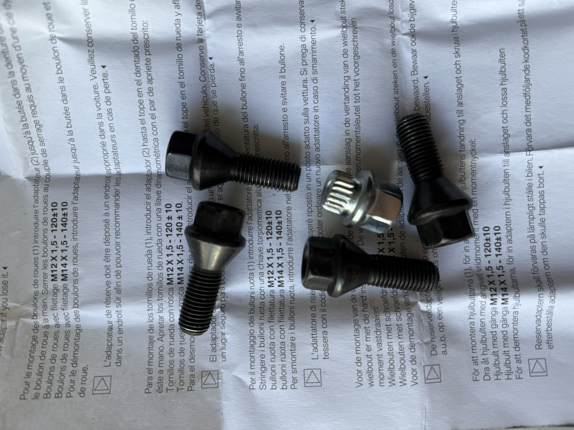 BMW Anti-Theft Wheel Studs