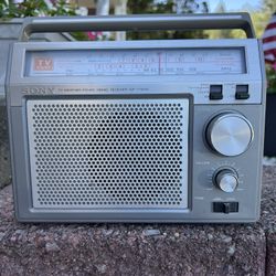 Sony ICF-7750W Portable Radio FM/AM TV-Weather Band Receiver , EC 