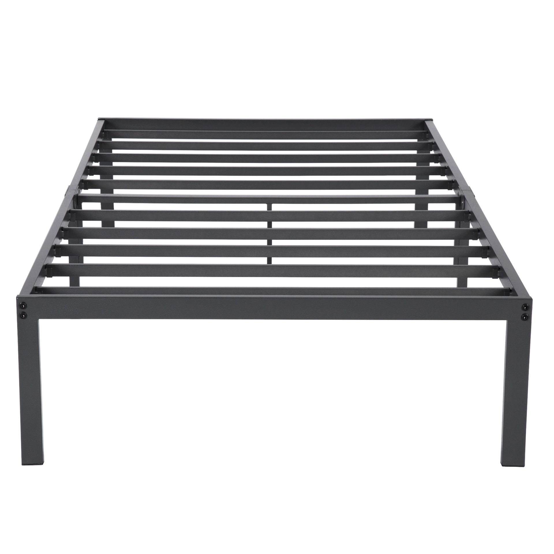 GranRest 14" Dura Metal Steel Slat Bed Frame, Twin