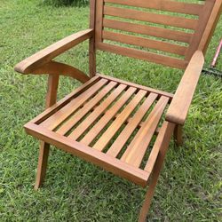 Two Chairs And Slightly Open oil Container. 