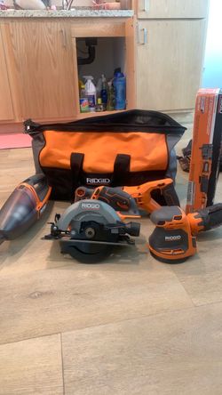 RIDGID Power Tool Set with Bag