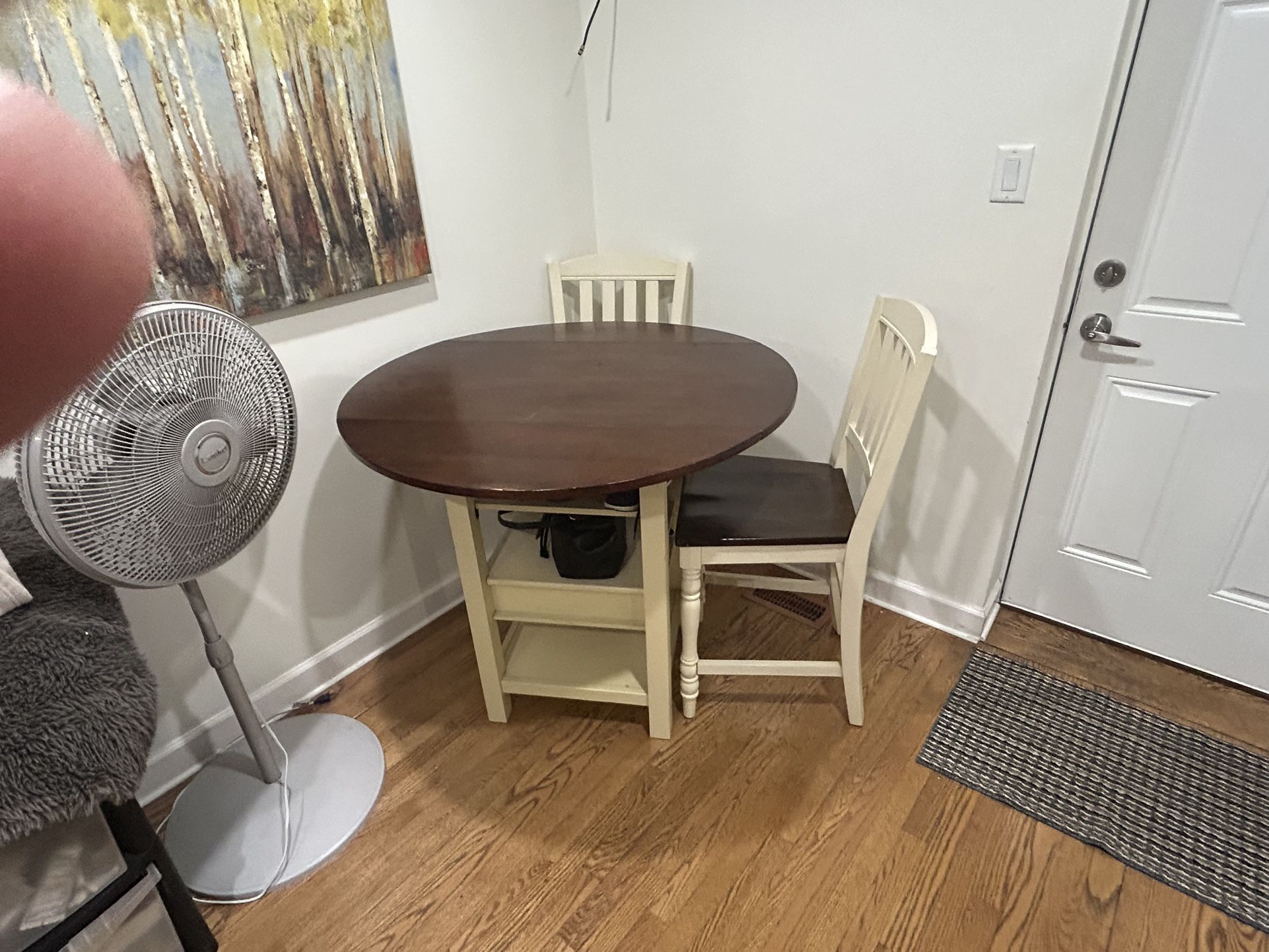 Two Chair Folding Edge Kitchen Table
