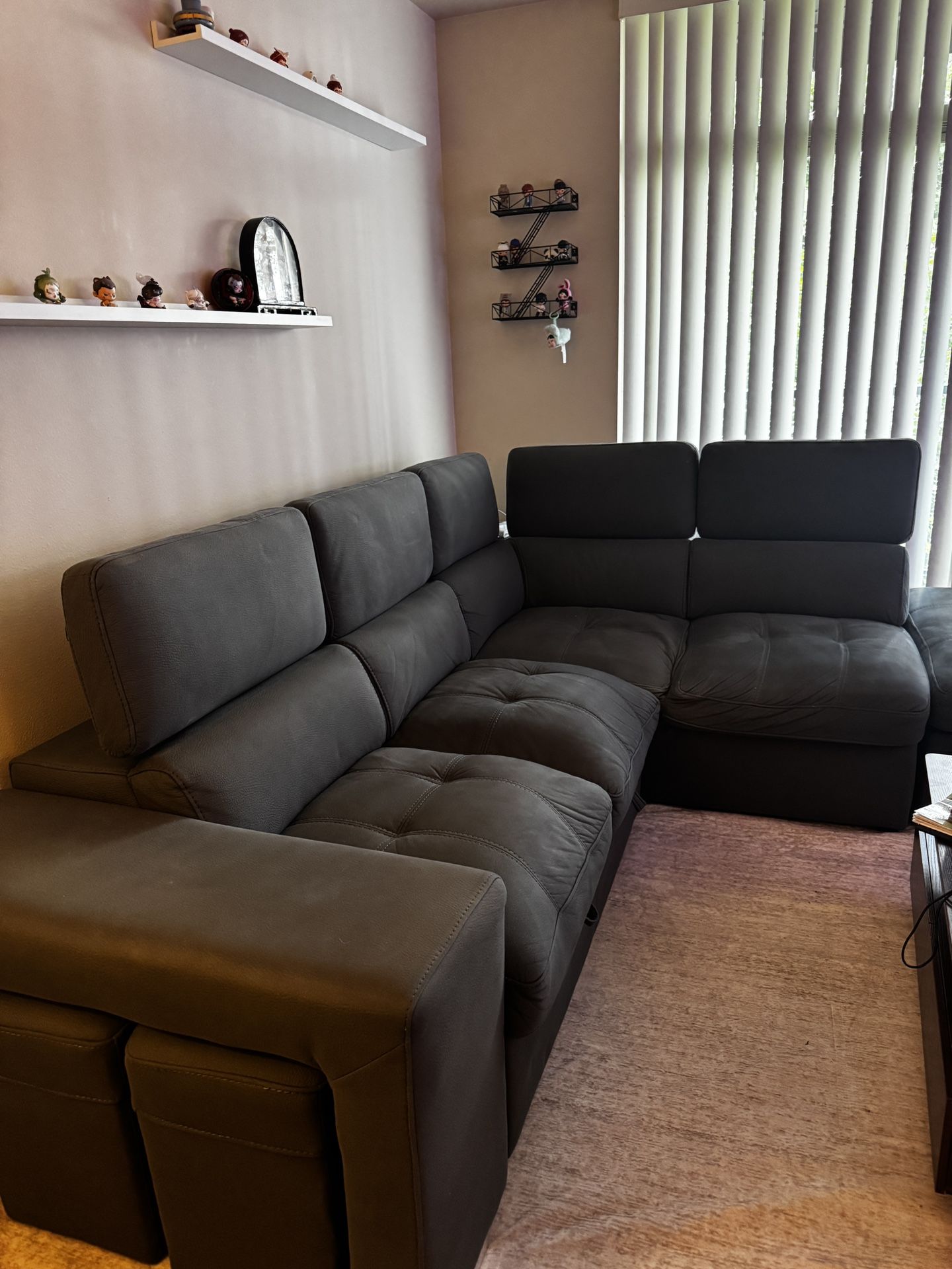 Grey sectional
