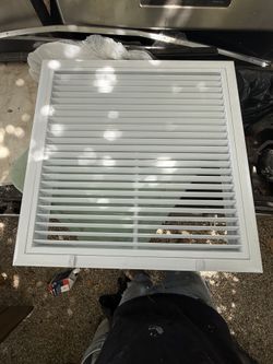 22-1/2"x22-1/2" vent White