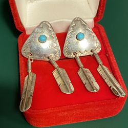 Sterling Turquoise Earrings