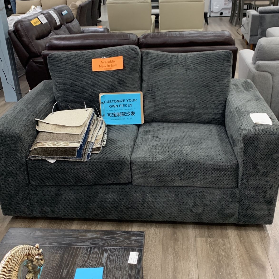 Charcoal Loveseat 