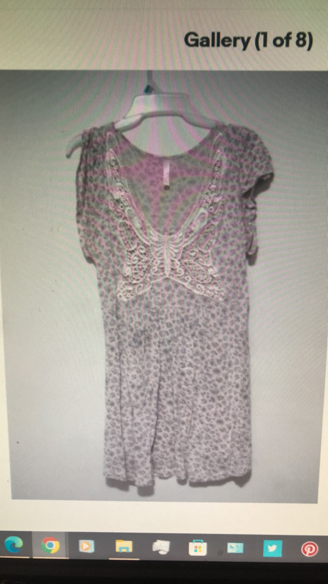 Rue 21 Women’s Large Pink Leopard Print Butterfly Short Sleeve V Neck Rayon Mini