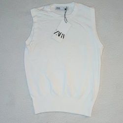 Zara Knit Woman's White top 