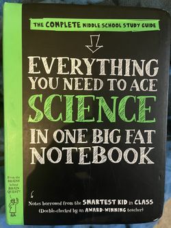 Everything You Need To Ace Science In One Big Fat Notebook” Book 