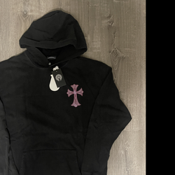 chrome hearts balck hoodie size (L)