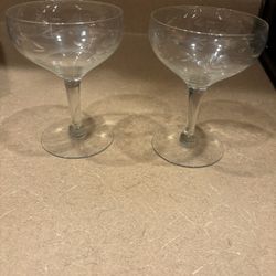 Antique Cocktail Glasses 
