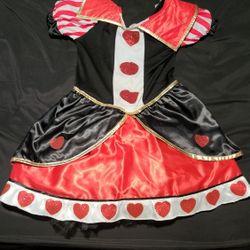 Queen Of Hearts Child Size 12/14 Disney