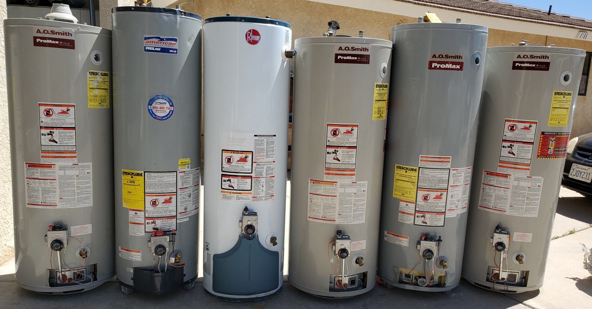 Water heaters in excellent condition