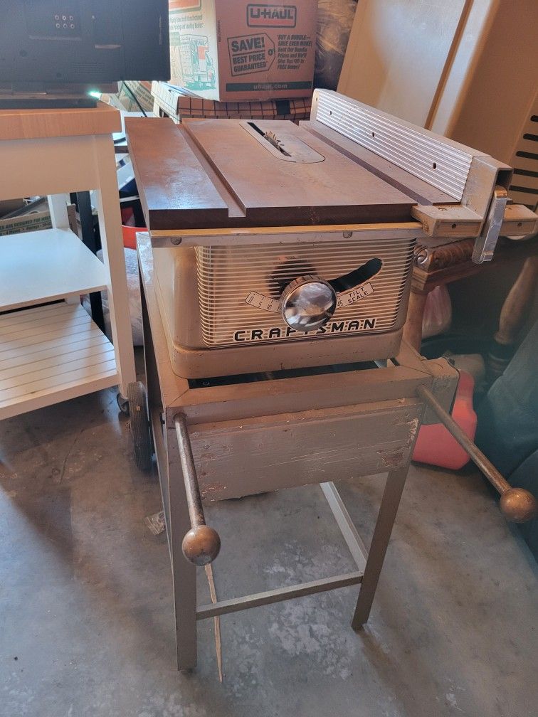 Vintage Craftsman 1960's Table Saw