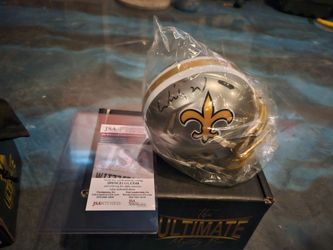 Willie roaf mini helmet auto coa
