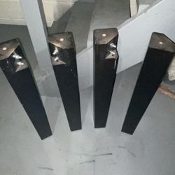 Wooden Table And Four Legs 