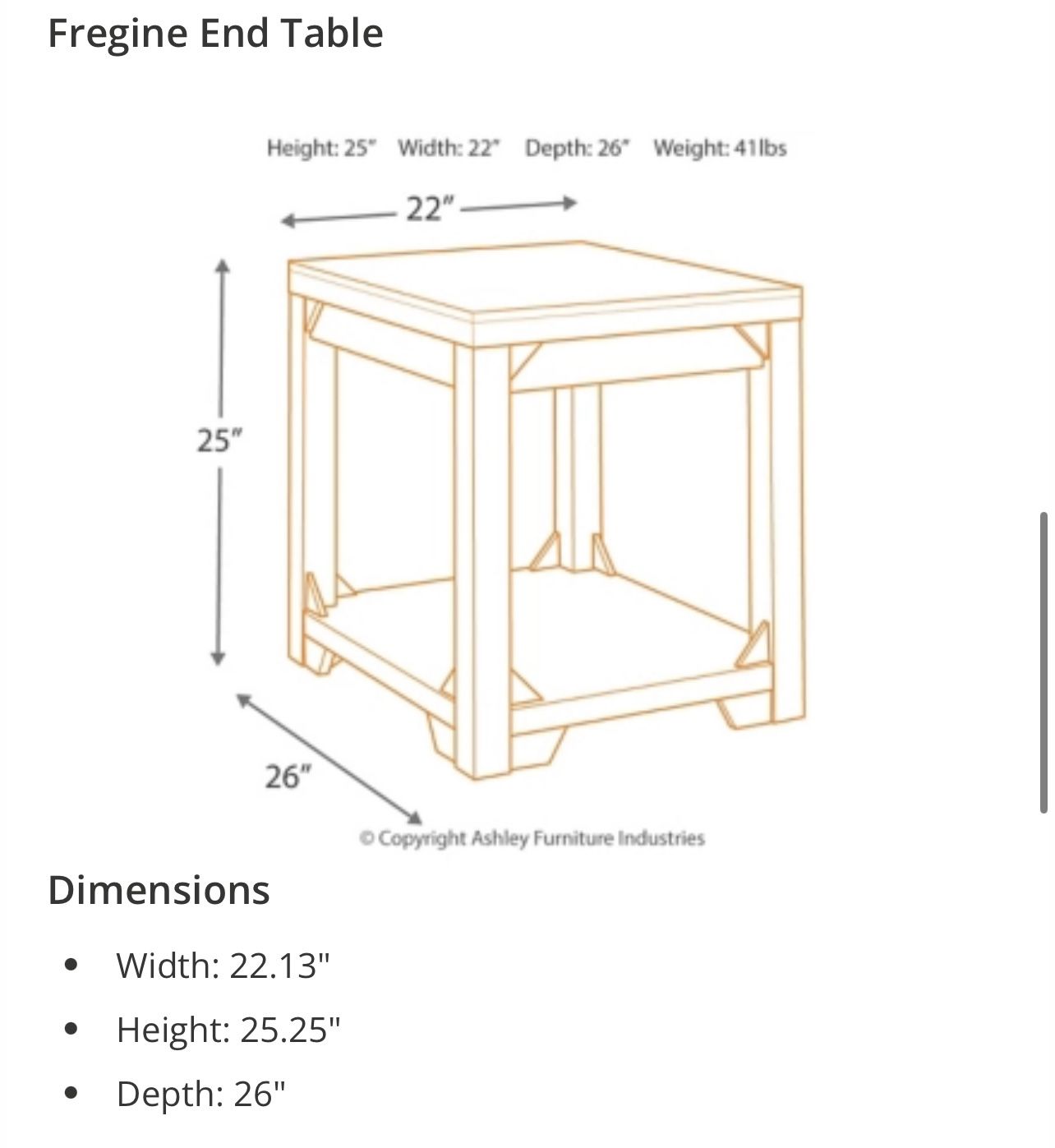 Ashley Coffee Table And 2 End Tables
