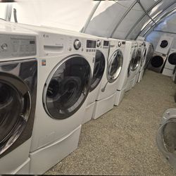 Selection Of Washer And Dryer Set Electric 
