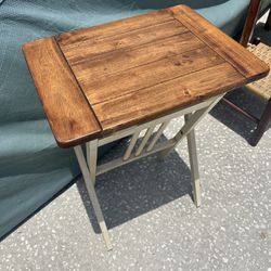 Small Wood Folding Tray Table 