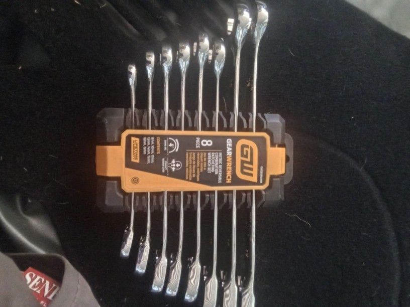 Gearwrench Metric Reversible Combination Ratcheting Wrench Set