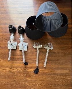 Baccarat Torch Collection – Pair of Wall Sconces & Pair of Ceiling Lamps
