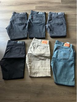 6 Men’s W38 L30/32 Jeans Regular and Slim