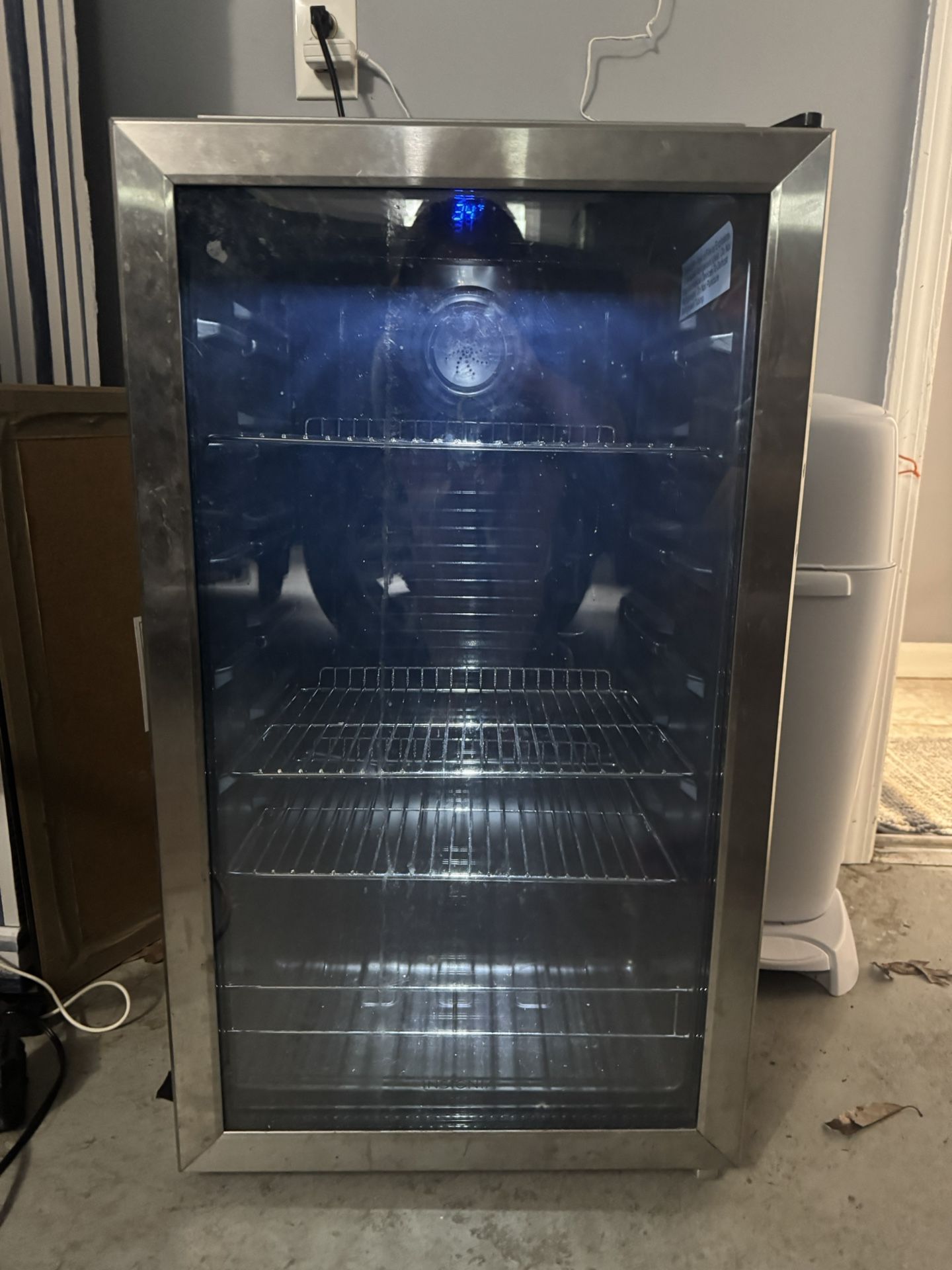 Insignia Beverage Cooler Mini Fridge- 115 Can Capacity. $130