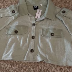 Crop Sweater Jacket 