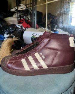 Adidas Pro Model Maroon No Left Laces No Box Pre Owned Size 9.5