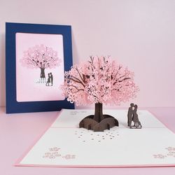 Valentine's Day 3D Pop-up Greeting Card with Envelope