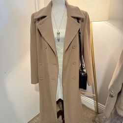 Metrostyle Camel Wool Coat – Size 12 (Semi-New)