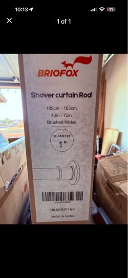 Bathroom shower curtain rod