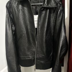 Zara leather jacket for men brand new size M