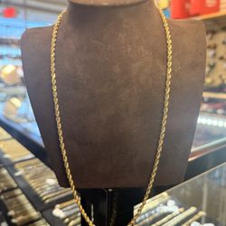 14KT Hollow Rope Chain 40530-1