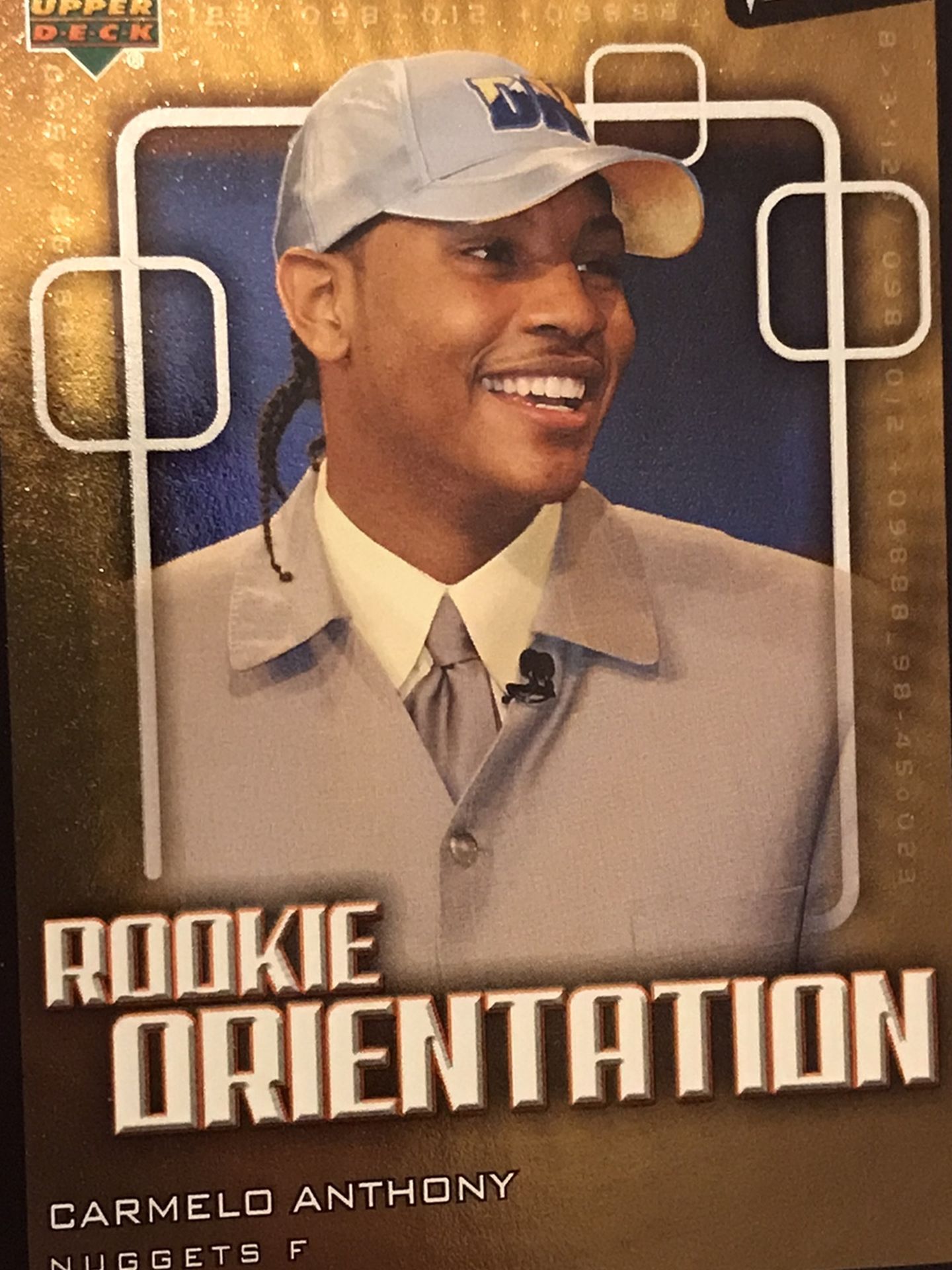 Carmelo Anthony Rookie Card Upper Deck NBA Basketball