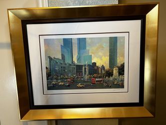 Alexander Chen - Columbus Circle Framed And Certified