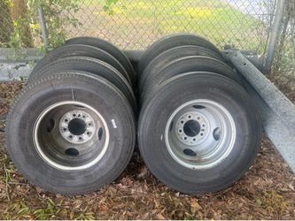 Trailer rims and tires