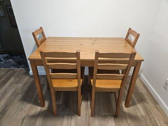 Ikea Jokkmokk Dining Table and Chairs