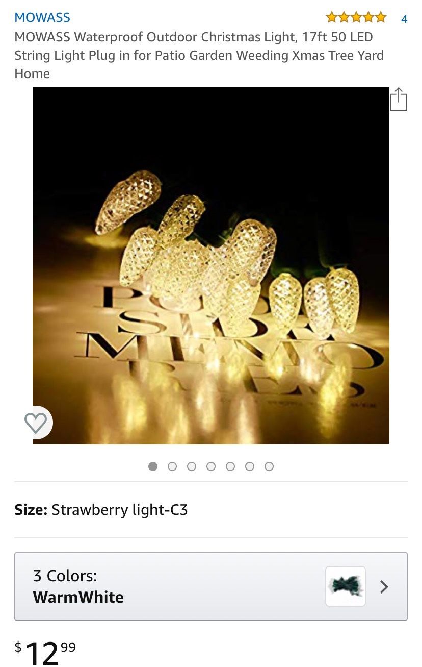 New waterproof outdoor Christmas/wedding light