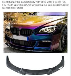 BMW 6 Series M Sport Front Bumper Lip / Splitter – Carbon Fiber Style
