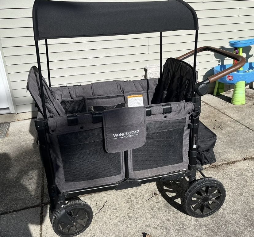 Wonderfold W4 Luxe Quad Stroller Wagon Pencil