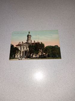 EXTREMELY RARE VINTAGE COURT HOUSE SHEBOYGAN, WIS. UNUSED POSTCARD
