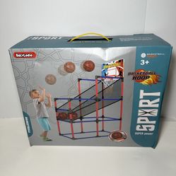 Kids Basketball Hoop Arcade Game Set Indoor Outdoor 63in w Balls Ages 3+