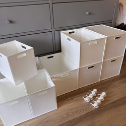 [RARE] Nitori Japan "N-In Box" Storage Containers - Set of 10