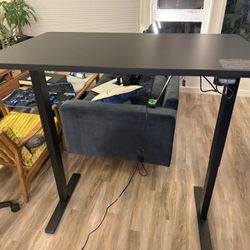 Standing Desk, Flexispot EN1, Black, 48in wide x 30in deep